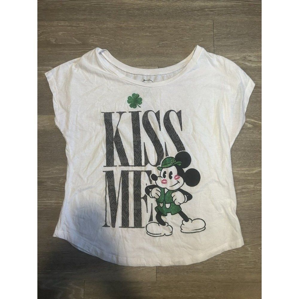 “Kiss me” Mickey Irish T-Shirt | Authentic Disney Store Exclusive